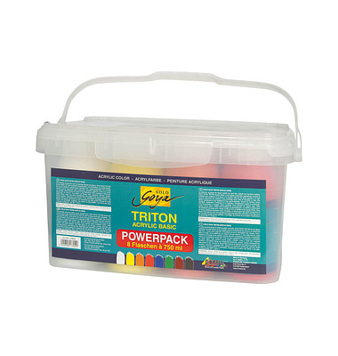 8 KREUL Triton Power Pack Acrylfarben farbsortiert 8 x 750,0 ml 8 KREUL Triton Power Pack Acrylfarben farbsortiert 8 x 750,0 ml