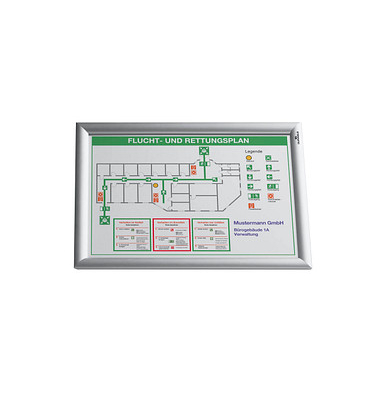 4797 23 Plakatständer Alu A3 silber