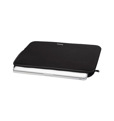 hama Laptophülle Neoprene Kunstfaser schwarz bis 41,0 cm (16,2 Zoll)