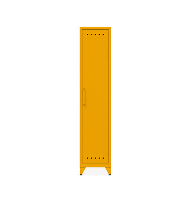 BISLEY Spind Fern Locker gelb FERLOC3S642, 1 Schließfach 38,0 x 51,0 x 180,0 cm