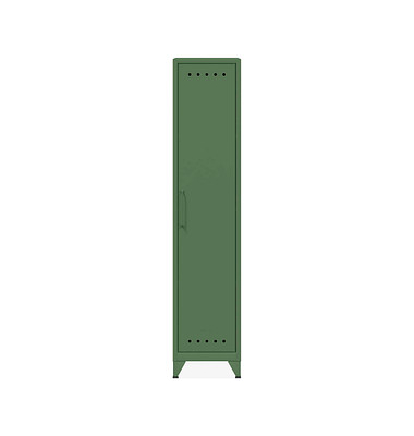 BISLEY Spind Fern Locker olivgrün FERLOC3S623, 1 Schließfach 38,0 x 51,0 x 180,0 cm