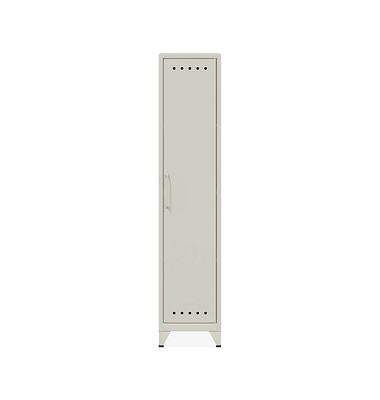 BISLEY Spind Fern Locker verkehrsweiß FERLOC696, 1 Schließfach 38,0 x 51,0 x 180,0 cm