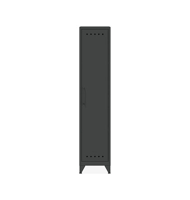 BISLEY Spind Fern Locker anthrazitgrau FERLOC634, 1 Schließfach 38,0 x 51,0 x 180,0 cm