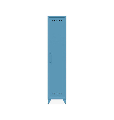 BISLEY Spind Fern Locker blau FERLOC605, 1 Schließfach 38,0 x 51,0 x 180,0 cm