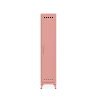 BISLEY Spind Fern Locker pastelpink FERLOC620, 1 Schließfach 38,0 x 51,0 x 180,0 cm