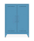 BISLEY Sideboard Fern Middle, FERMID605 blau 6 Fachböden 80,0 x 40,0 x 110,0 cm