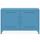 BISLEY Sideboard Fern Cabby, FERCAB605 blau 4 Fachböden 114,0 x 40,0 x 72,5 cm