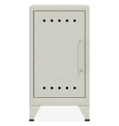 BISLEY Stahlschrank Fern Mini FERMINLH696 verkehrsweiß 38,0 x 40,0 x 72,5 cm, aufgebaut