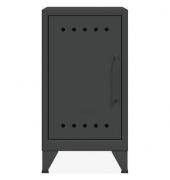 BISLEY Stahlschrank Fern Mini FERMINLH634 anthrazitgrau 38,0 x 40,0 x 72,5 cm, aufgebaut