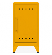 BISLEY Stahlschrank Fern Mini FERMINLH642 gelb 38,0 x 40,0 x 72,5 cm, aufgebaut