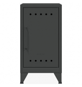 BISLEY Stahlschrank Fern Mini FERMINRH634 anthrazitgrau 38,0 x 40,0 x 72,5 cm, aufgebaut