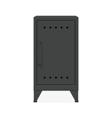 BISLEY Stahlschrank Fern Mini FERMINRH634 anthrazitgrau 38,0 x 40,0 x 72,5 cm, aufgebaut