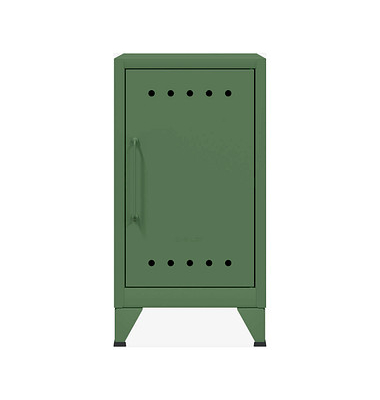 BISLEY Stahlschrank Fern Mini FERMINRH623 olivgrün 38,0 x 40,0 x 72,5 cm, aufgebaut