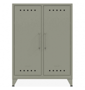 BISLEY Sideboard Fern Middle, FERMID645 lichtgrau 6 Fachböden 80,0 x 40,0 x 110,0 cm
