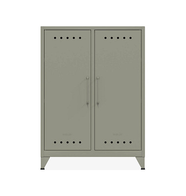 BISLEY Sideboard Fern Middle, FERMID645 lichtgrau 6 Fachböden 80,0 x 40,0 x 110,0 cm