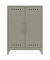 BISLEY Sideboard Fern Middle, FERMID645 lichtgrau 6 Fachböden 80,0 x 40,0 x 110,0 cm