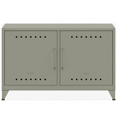 BISLEY Sideboard Fern Cabby, FERCAB645 lichtgrau 4 Fachböden 114,0 x 40,0 x 72,5 cm