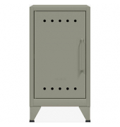 BISLEY Stahlschrank Fern Mini FERMINLH645 lichtgrau 38,0 x 40,0 x 72,5 cm, aufgebaut