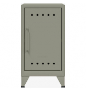 BISLEY Stahlschrank Fern Mini FERMINRH645 lichtgrau 38,0 x 40,0 x 72,5 cm, aufgebaut