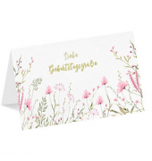 Geburtstagskarten rosa Blumen LU2519 17,5cm x 11,5cm (BxH) 300g Motiv Chromopapier FSC