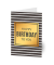 Geburtstagskarten Happy Birthday LUBI44 11,5cm x 17,5cm (BxH) 300g gold/schwarz Chromopapier FSC