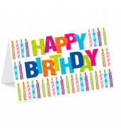 Geburtstagskarten Happy Birthday LU1974 17,5cm x 11,5cm (BxH) 300g Motiv Chromopapier FSC