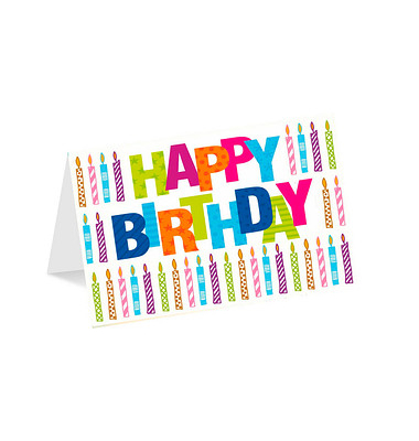 Geburtstagskarten Happy Birthday LU1974 17,5cm x 11,5cm (BxH) 300g Motiv Chromopapier FSC