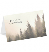 Trauerkarten Nebelwald LU1687 11,5cm x 17,5cm (BxH) 300g Motiv Chromopapier FSC