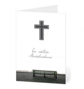 Trauerkarten leere Bank LU1434 11,5cm x 17,5cm (BxH) 300g Motiv Chromopapier FSC
