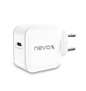 nevox USB PD TYPE C Ladeadapter weiß, 20 Watt