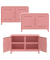 Sideboards Fern Cabby, FERCAB620P3 pastelpink 4 Fachböden 114,0 x 40,0 x 72,5 cm