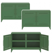 Sideboards Fern Cabby, FERCAB623P3 olivgrün 4 Fachböden 114,0 x 40,0 x 72,5 cm