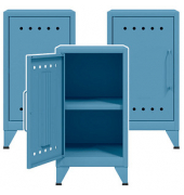 Stahlschränke Fern Mini FERMINLH605P3 blau 38,0 x 40,0 x 72,5 cm, aufgebaut