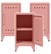 Stahlschränke Fern Mini FERMINRH620P3 pastelpink 38,0 x 40,0 x 72,5 cm, aufgebaut