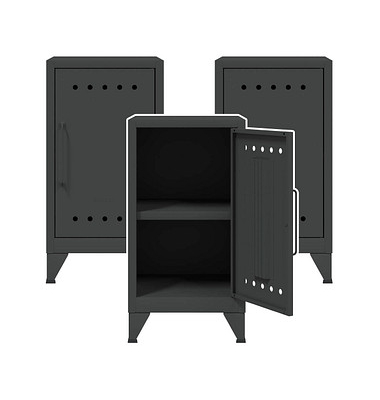 Stahlschränke Fern Mini FERMINRH634P3 anthrazitgrau 38,0 x 40,0 x 72,5 cm, aufgebaut