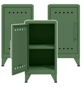 Stahlschränke Fern Mini FERMINLH623P3 olivgrün 38,0 x 40,0 x 72,5 cm, aufgebaut