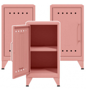 Stahlschränke Fern Mini FERMINLH620P3 pastelpink 38,0 x 40,0 x 72,5 cm, aufgebaut
