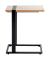 Beistelltisch 37400, 64cm (H), 24x49cm (BxT), rechteckig, bergen-eiche / schwarz