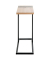 Beistelltisch 37400, 64cm (H), 24x49cm (BxT), rechteckig, bergen-eiche / schwarz