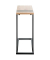 Beistelltisch 37400, 64cm (H), 24x49cm (BxT), rechteckig, bergen-eiche / schwarz