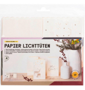 Papiertüten für Tischlichter weiß Papier-Lichttüten