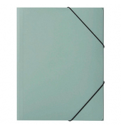 Eckspannmappe Pastell eco 21609-18, A4 minze Polypropylen, mit 3 Einschlagklappen