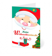 Weihnachtskarte Wünsche an den Weihnachtsmann DIN B6