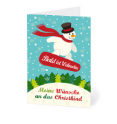 Weihnachtskarte Wünsche an das Christkind DIN B6