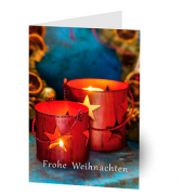 LUMA Weihnachtskarte Windlichter DIN B6