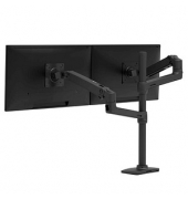 ergotron Monitor-Halterung LX-Dual 45-509-224 schwarz für 2 Monitore, Tischklemme