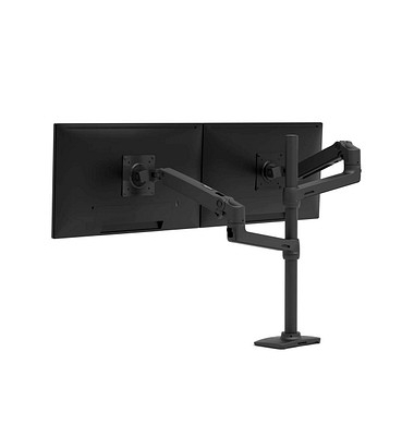 ergotron Monitor-Halterung LX-Dual 45-509-224 schwarz für 2 Monitore, Tischklemme