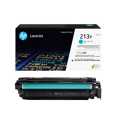 Toner W2131Y (213Y), cyan, ca. 12000 Seiten