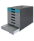 DURABLE Schubladenbox IDEALBOX PLUS  graublau 776306, DIN C4 mit 7 Schubladen