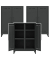 Sideboards Fern Middle, FERMID634P3 anthrazitgrau 6 Fachböden 80,0 x 40,0 x 110,0 cm